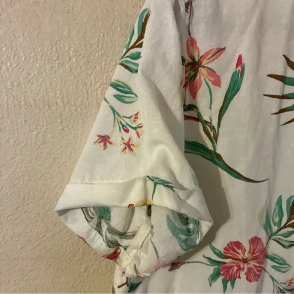 Levi's White Floral Men's Shirt - Picture 5 of 10